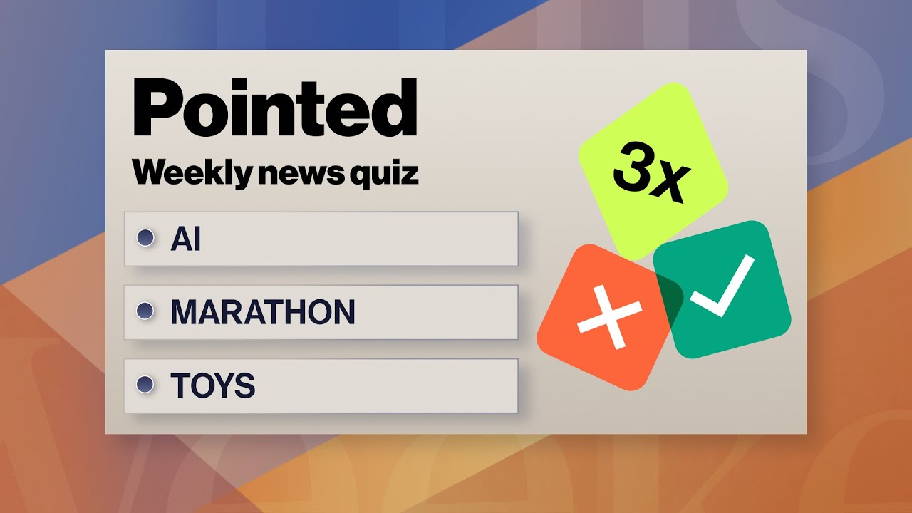 Pointed News Quiz | AI, Marathon, Toys - Bloomberg Podcast