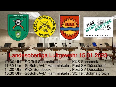 Entscheidung in der Landesoberliga Sportschießen am 15.01.2023 live (Trailer)
