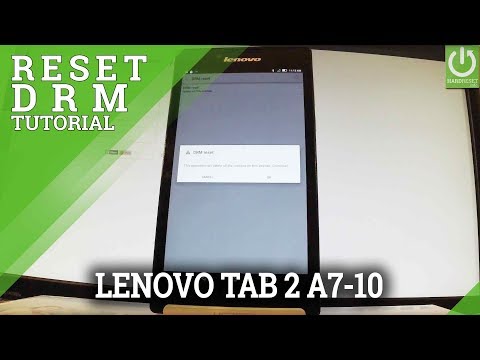 How to Reset DRM in LENOVO Tab 2 A7-10 - Restore DRM License
