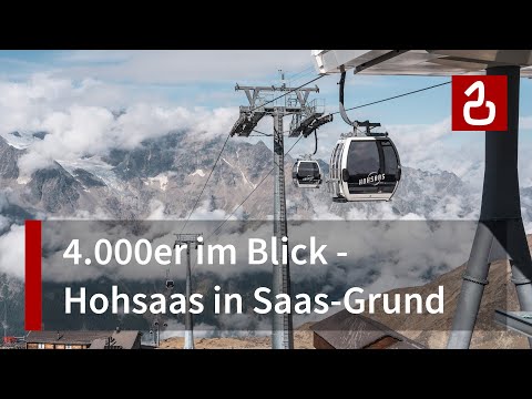 Seilbahn Kreuzboden-Hohsaas in Saas-Grund | Mit Kurve über die Gletschermoräne
