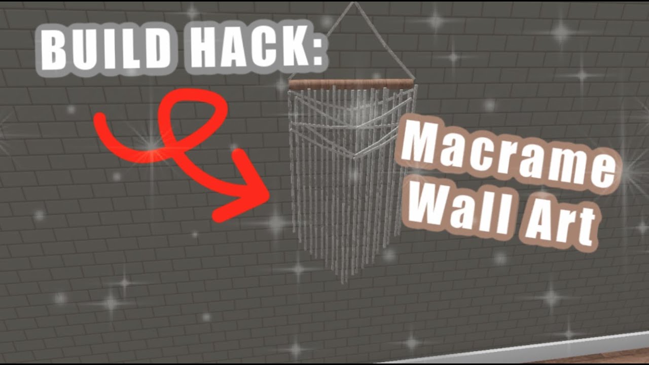 Macrame Wall Art | Bloxburg BUILD HACK