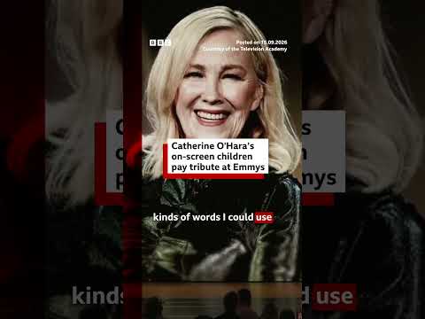 Catherine O'Hara’s on-screen children pay tribute to the late actress. #BBCNews