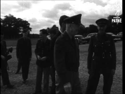 General Eisenhower Presented With Hedgehog Emblem (1951)