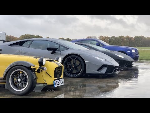 Supercar Drag Racing at Top Gear Track Hosted by LoveCars