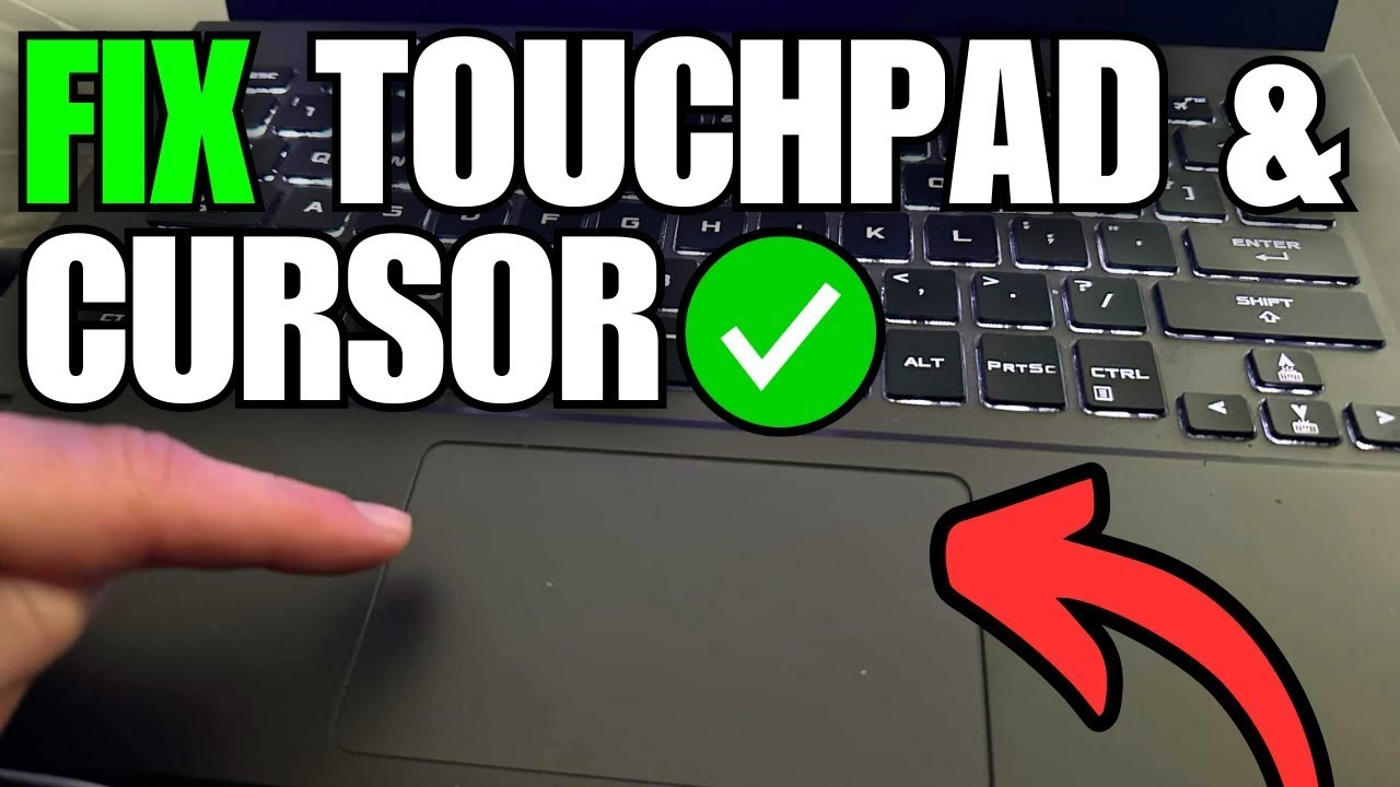 ASUS laptop with a non-functional touchpad, highlighting the frustration of a missing cursor