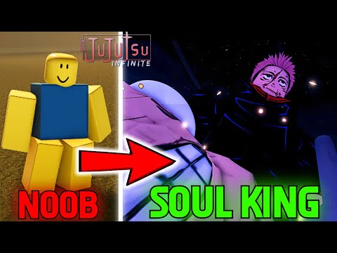 Going From Noob To SOUL KING Yuji Itadori In Jujutsu Infinite...(Roblox)