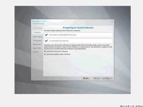 comment installer kubuntu 12.04