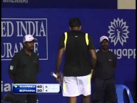 Match Highlights-Wawrinka. S vs Bopanna. R