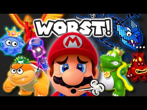 The WORST Boss Battle In Every Mario Game EVER! [52 Games!]