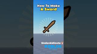 How to make a sword in roblox studio! #roblox ———- The Plugins can be found in my Community Posts!