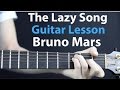 Bruno Mars - The Lazy Song: Acoustic Guitar Lesson
