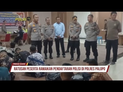 RATUSAN PESERTA RAMAIKAN PENDAFTARAN POLISI DI POLRES PALOPO