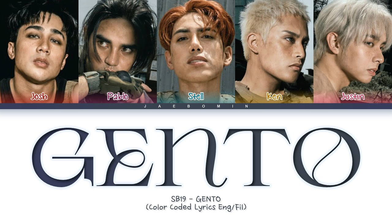 SB19 GENTO Lyrics (Color Coded Lyrics)
