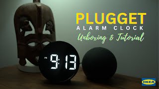 Ikea Plugget Digital Alarm Clock (Black)