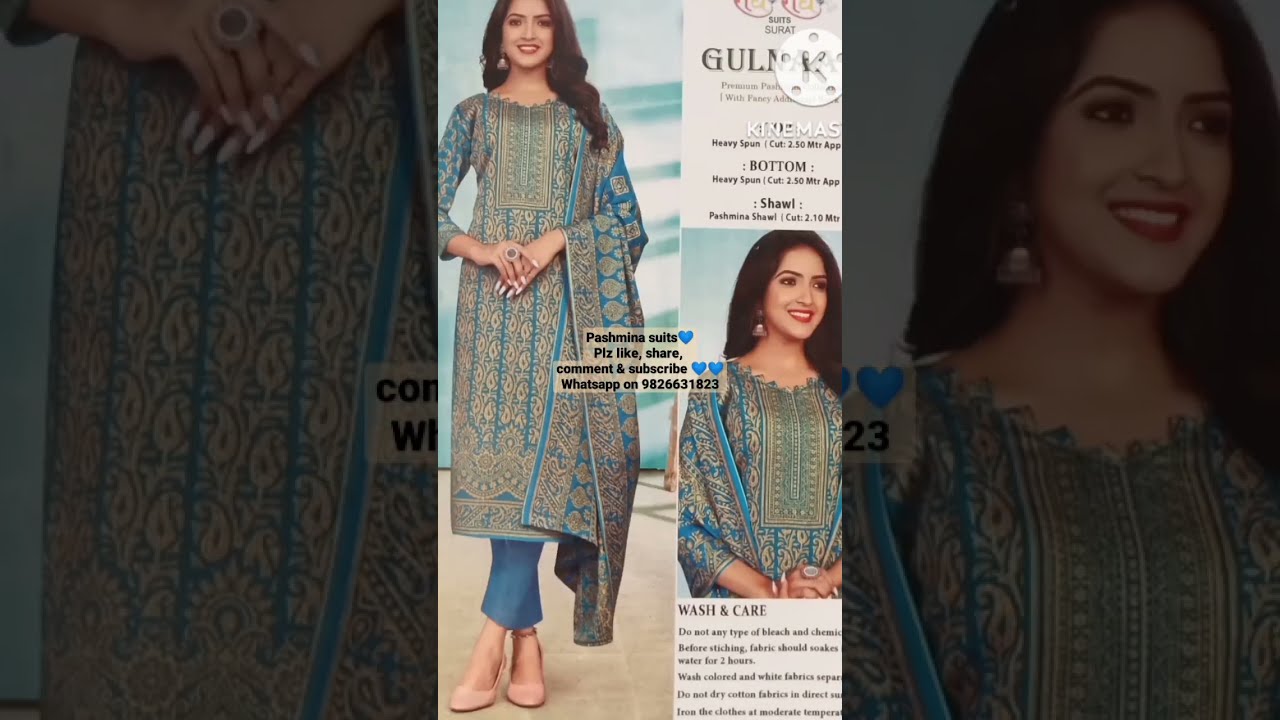 Pashmina suits #blue #designer #wollensuits #warm #reasonableprice #winteroutfits #viral #shorts #yt