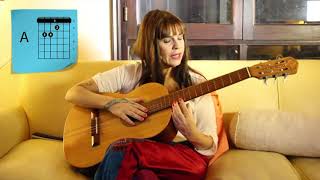Fabiana Cantilo te enseña a tocar &quot;Ya fue&quot; en guitarra - acordes ya fue