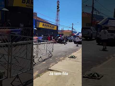 Rua interditada e fila se formando para o aniversário da Academia #bitelogym em NovaGranada #shorts