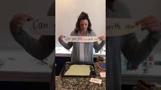 Multi-Sensory sight word practice