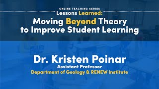 Faculty Presentation: Dr. Kristen Poinar