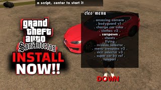Download lagu Install 136  Cleo Cheats for GTA San Andreas Android | With Cleo( Script   APK) For All Android mp3