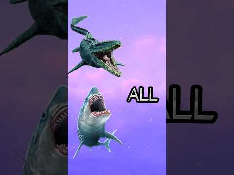 Mosasaurus And Megalodon Vs All #Shorts #Edit #Monsterverse