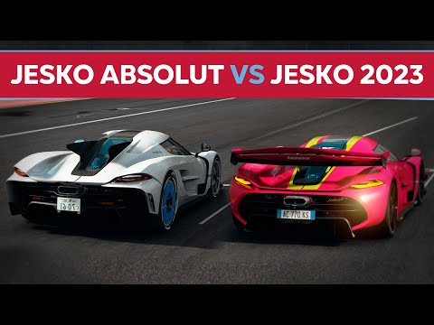 Koenigsegg Jesko Absolut 2020 VS Koenigsegg Jesko 2023