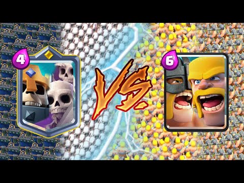 SKELETONS TEAM VS BARBARIANS TEAM - Clash Royale Challenge #353