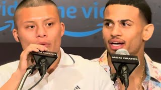 Isaac Cruz CALLS Rolly Romero LOUDMOUTH to his face & Romero FIRES BACK with STUPID INSULT