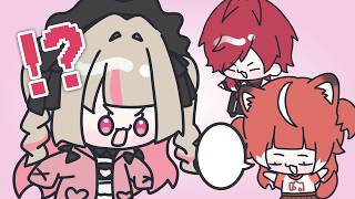 かるびちゃんの発言にびっくり仰天のりりむちゃんたち ꒰切り抜き 魔界ノりりむ ローレン・イロアス 赤身かるび  にじさんじ 手書き APEX LEGENDS꒱