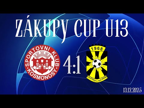 Zákupy Cup U13 13.12.2025: SK Kosmonosy - FK Stráž pod Ralskem „A“