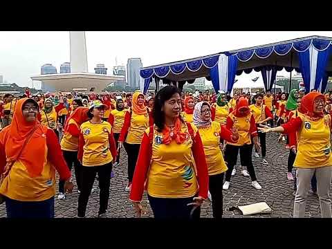 Flashmob Senam Asian Games 2018 | Meraih Bintang by Via Vallen |Puncak HKN 54Dinkes Prov.DKI Jakarta