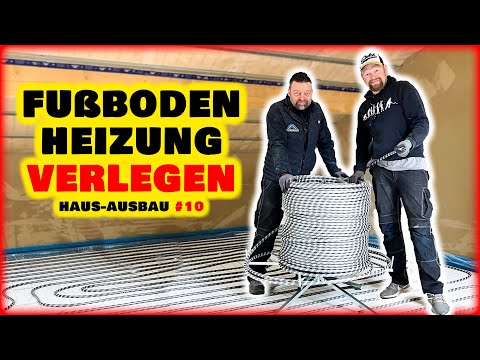 Fußbodenheizung verlegen - Dämmung, Klettplatte & Rohr! | Haus-Innenausbau #10 | Home Build Solution