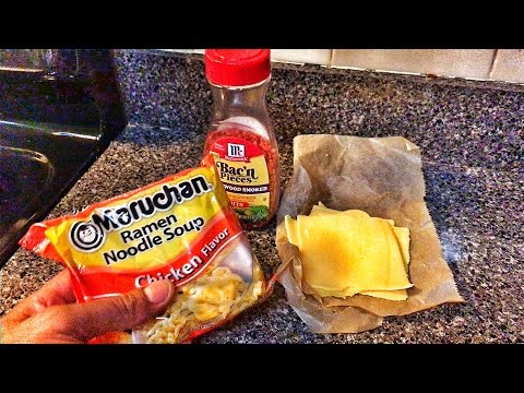 Ramen Noodles with Bacon and Cheese