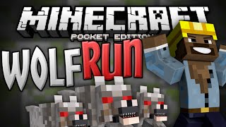 TEMPLE RUN in MCPE!!! - Ultimate Wolf Run Mini Game - Minecraft PE (Pocket Edition)