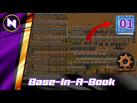Base-In-A-Book | #1 | Factorio Lets Play/Walkthrough/Guide