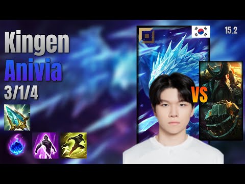 Kingen Top Anivia vs Gangplank lol KR solo rank Full Game 15.2 | 킹겐 애니비아 vs 갱플랭크