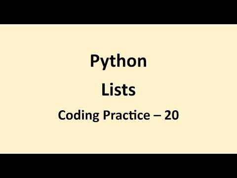 Coding Practice 20 Lists Python Nxtwave Ccbp