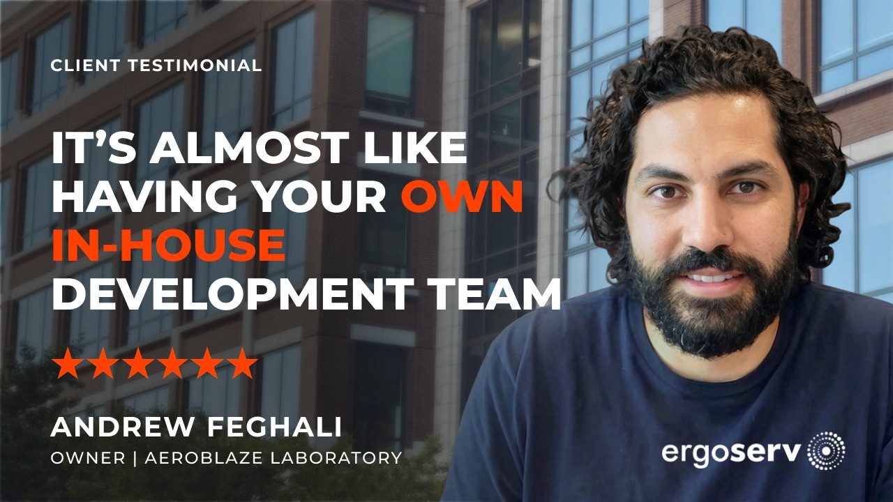 Andrew Feghali, <br> Owner of Aeroblaze Laboratory - Testimonial for ErgoServ