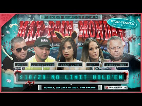 MAX PAIN MONDAY!! Poker Bunny, Israeli Ron, Jami, DGAF, DJ Washburn, DK! Commentary by RaverPoker