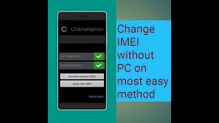 Change imei without pc on most easy method