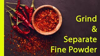How to grind Chilli spices & separate fine powder after grinding chilli spice and mix masala Powder?