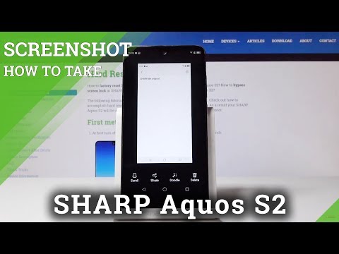 How to Capture Screen in SHARP Aquos S2 - Edit & Share Screenshot