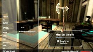 Skyrim: How to recharge magic weapons