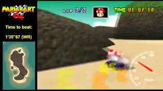 MK64 - former world record tie on Koopa Troopa Beach - 1'35''67 (NTSC: 1'19''57)