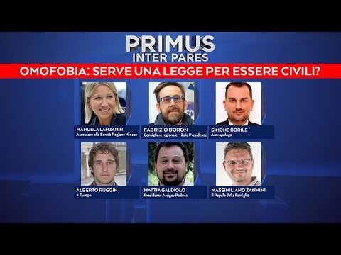 Primus Inter Pares del 7/4/2021 - OMOFOBIA: SERVE UNA LEGGE PER ESSERE CIVILI? (1 di 5)