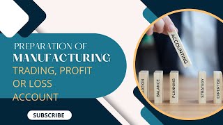 Preparation of manufacturing, trading, profit or loss account 83