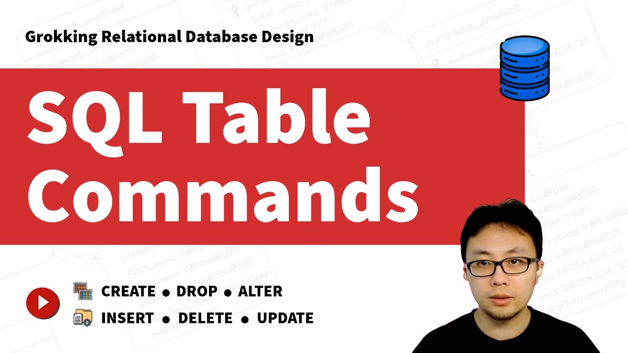 Master SQL Table Commands (CREATE, DROP, INSERT, DELETE, UPDATE, ALTER)