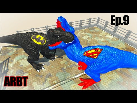 SUPERMAN T-REX DEATH FALL Ep.9 - Animal Revolt Battle Simulator