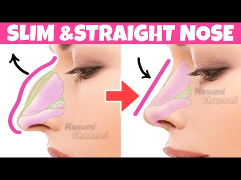 Get a Slim, Straight Nose With This Exercise & Massage! Hooked Nose Reduction, Remove Nose Hump