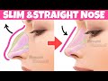 Get A Slim Straight Nose With This Exercise Massage Hooked Nose Reduction Remove Nose Hump